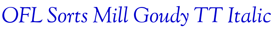 OFL Sorts Mill Goudy TT Italic font